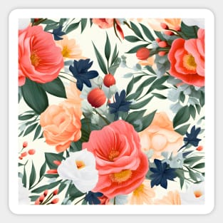 Wedding Flowers Pattern 11 Sticker